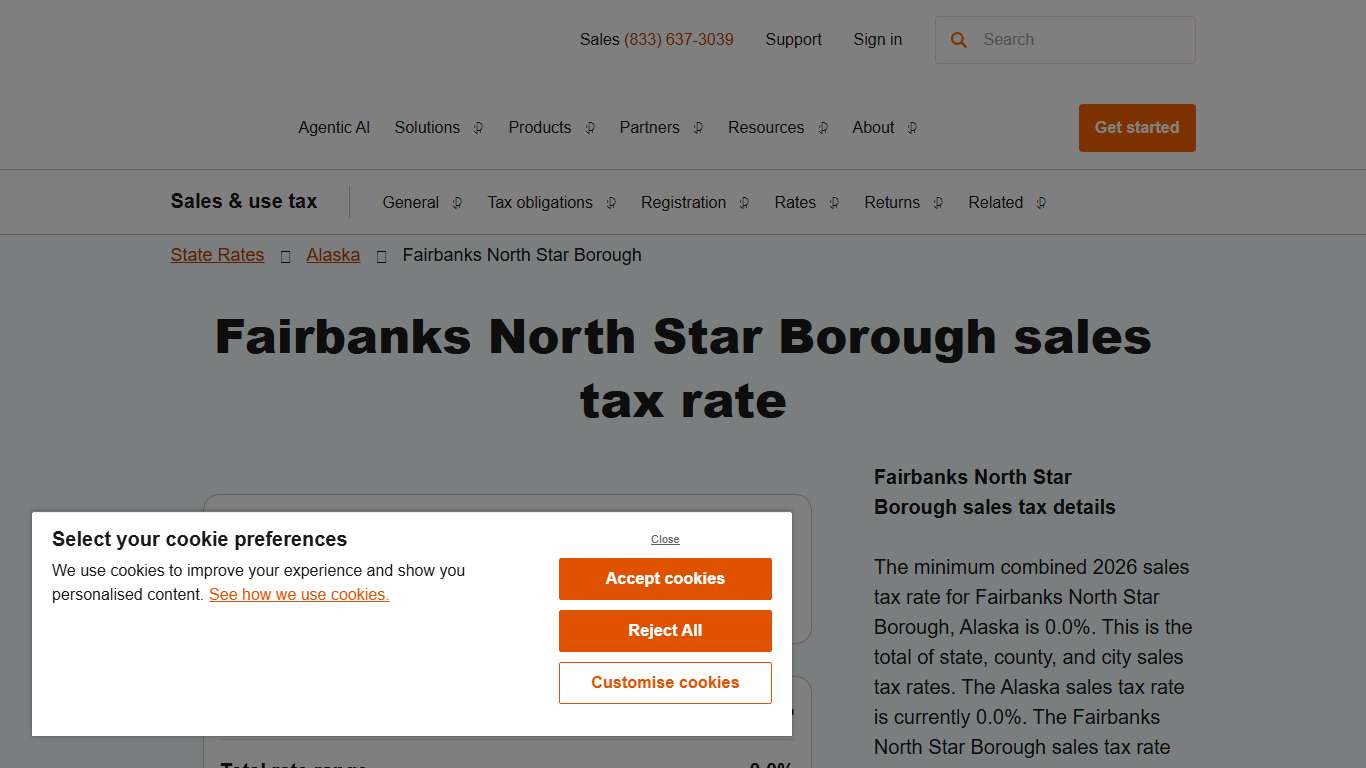 2026 Fairbanks North Star Borough County Sales Tax Rate - Avalara